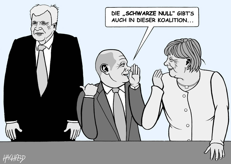 Image result for Miss Merkel and Mr. Seehofer in caricatures